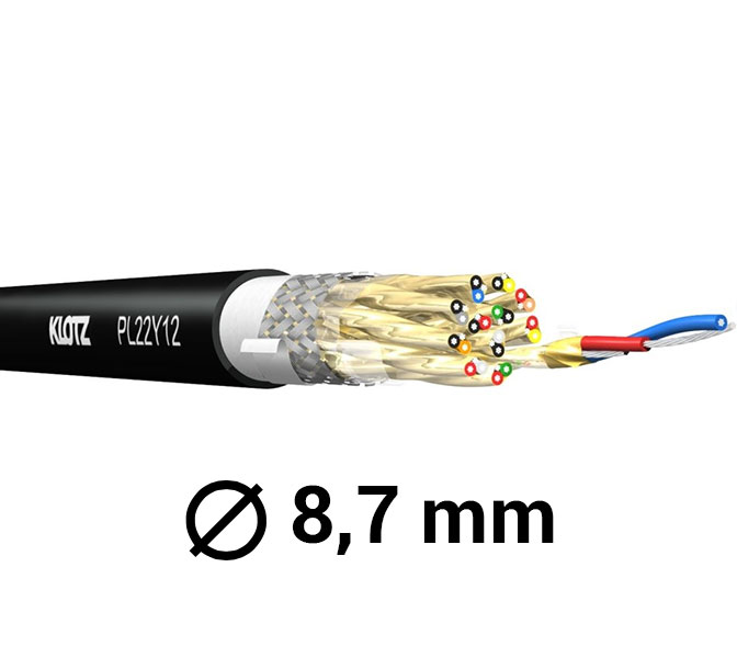 KLOTZ PL22Y04 - Multikábel PolyLIVE 4-pár